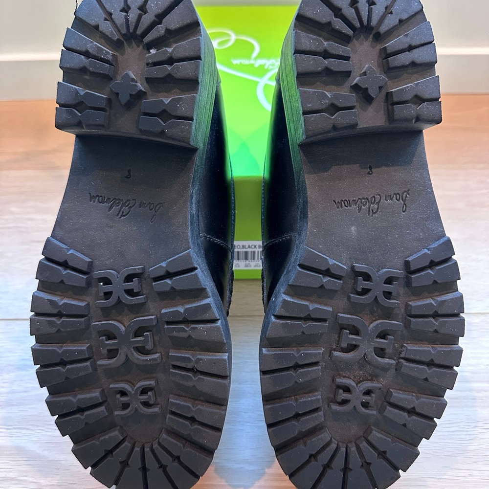 Sam Edelman Teo black lug sole loafers size 8 - Picture 4 of 6